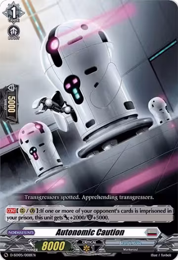Autonomic Caution (D-SD05/008EN), D-SD05: Tomari Seto -Aurora Valkyrie- — Vanguard card price