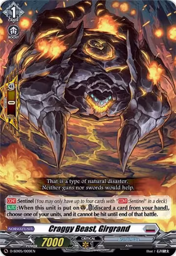 Craggy Beast, Girgrand (D-SD05/009EN) — card price