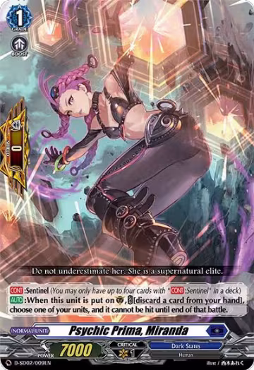 Psychic Prima, Miranda (D-SD02/009EN) — card price