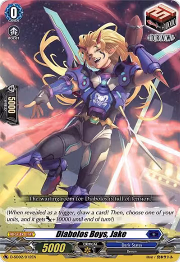 Diabolos Boys, Jake (D-SD02/012EN), D-SD02: Danji Momoyama -Tyrant Tiger- — Vanguard card price