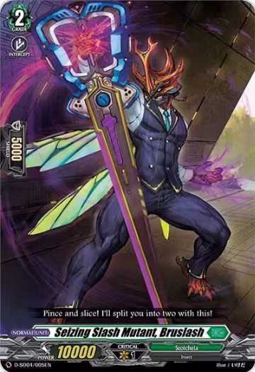 Seizing Slash Mutant, Bruslash (D-SD04/005EN), D-SD04: Megumi Okura -Sylvan King- — Vanguard card price