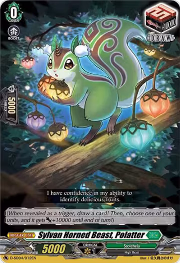 Sylvan Horned Beast, Polatter (D-SD04/012EN) — card price