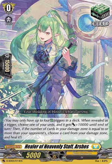 Healer of Heavenly Staff, Arshes (D-SD03/014EN) — card price