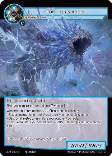 Tera Thunderfish (ADW-042), Assault into the Demonic World — Force of Will card price