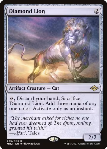 Diamond Lion (225), Modern Horizons 2 — Magic card price