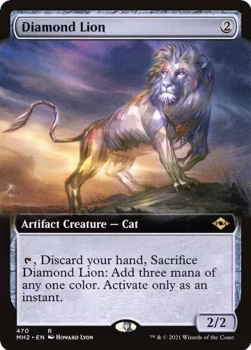 Diamond Lion (Extended Art) (470), Modern Horizons 2 — Magic card price