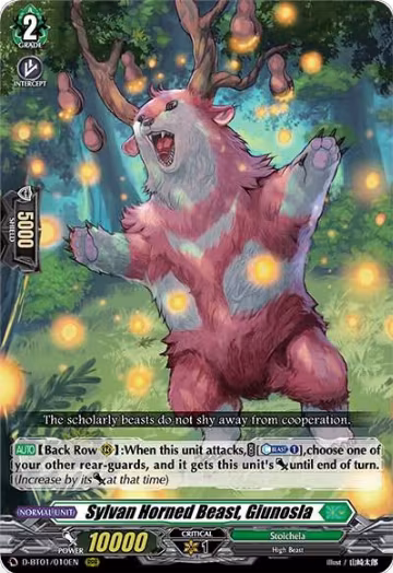 Sylvan Horned Beast, Giunosla (D-BT01/010EN), D-BT01: Genesis of the Five Greats — Vanguard card price