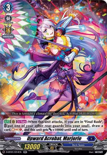 Upward Acrobat, Marjorie (D-BT01/014EN), D-BT01: Genesis of the Five Greats — Vanguard card price