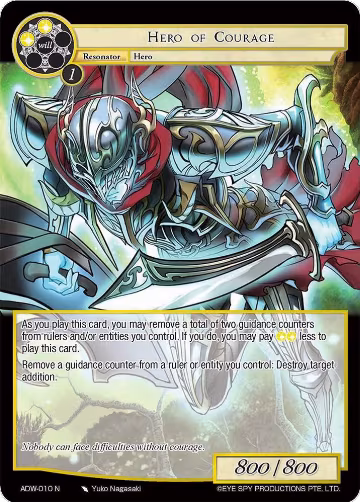 Hero of Courage (ADW-010), Assault into the Demonic World — Force of Will card price