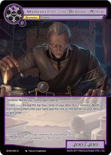 Mapmaker of the Demonic World (ADW-065), Assault into the Demonic World — Force of Will card price