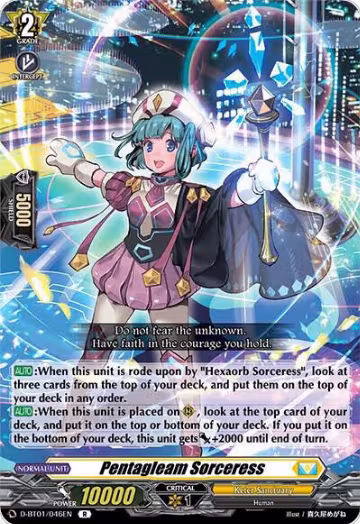 Pentagleam Sorceress (D-BT01/046EN), D-BT01: Genesis of the Five Greats — Vanguard card price