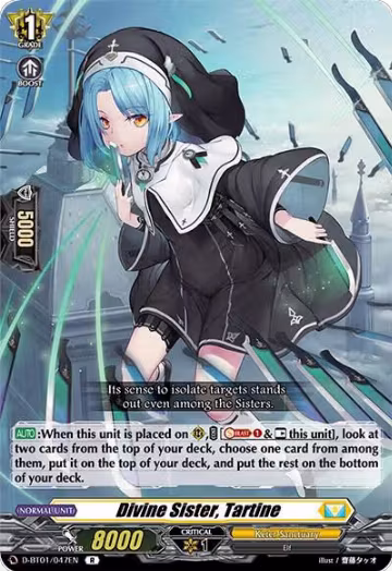 Divine Sister, Tartine (D-BT01/047EN), D-BT01: Genesis of the Five Greats — Vanguard card price