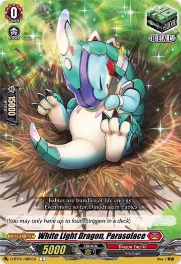 White Light Dragon, Parasolace (D-BT01/066EN), D-BT01: Genesis of the Five Greats — Vanguard card price