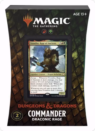 Adventures in the Forgotten Realms - Draconic Rage Commander Deck, Commander: Adventures in the Forgotten Realms — Magic sealed product price
