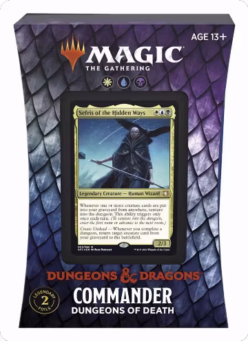 Adventures in the Forgotten Realms - Dungeons of Death Commander Deck, Commander: Adventures in the Forgotten Realms — Magic sealed product price