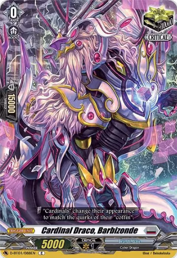 Cardinal Draco, Barbizonde (D-BT01/088EN), D-BT01: Genesis of the Five Greats — Vanguard card price