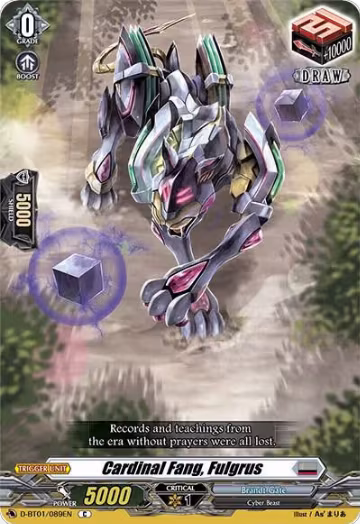 Cardinal Fang, Fulgrus (D-BT01/089EN), D-BT01: Genesis of the Five Greats — Vanguard card price