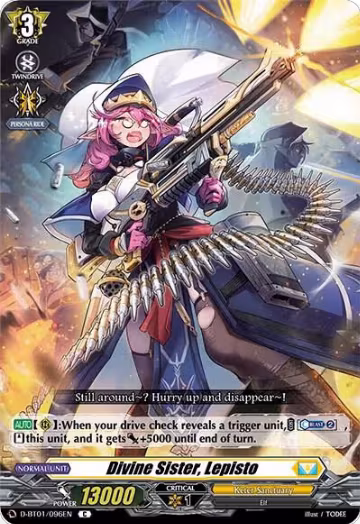Divine Sister, Lepisto (D-BT01/096EN), D-BT01: Genesis of the Five Greats — Vanguard card price