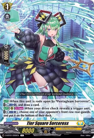 Tier Square Sorceress (D-BT01/099EN), D-BT01: Genesis of the Five Greats — Vanguard card price