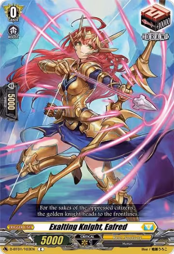 Exalting Knight, Eafred (D-BT01/103EN), D-BT01: Genesis of the Five Greats — Vanguard card price
