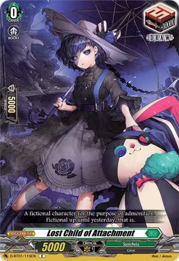 Lost Child of Attachment (D-BT01/115EN), D-BT01: Genesis of the Five Greats — Vanguard card price