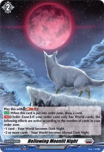 Hollowing Moonlit Night (Holo) (D-BT01/H23EN), D-BT01: Genesis of the Five Greats — Vanguard card price