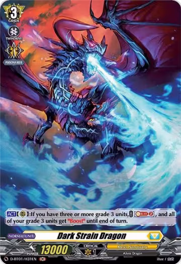 Dark Strain Dragon (Holo) (D-BT01/H31EN), D-BT01: Genesis of the Five Greats — Vanguard card price