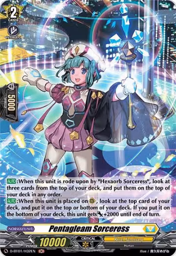 Pentagleam Sorceress (Holo) (D-BT01/H32EN), D-BT01: Genesis of the Five Greats — Vanguard card price