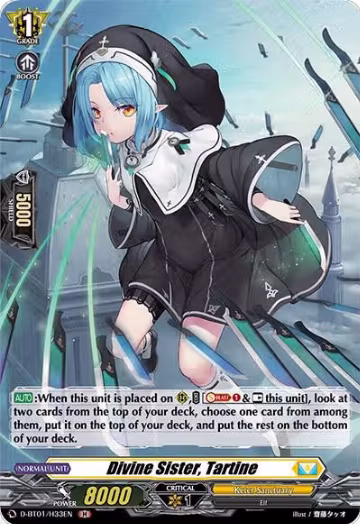 Divine Sister, Tartine (Holo) (D-BT01/H33EN), D-BT01: Genesis of the Five Greats — Vanguard card price