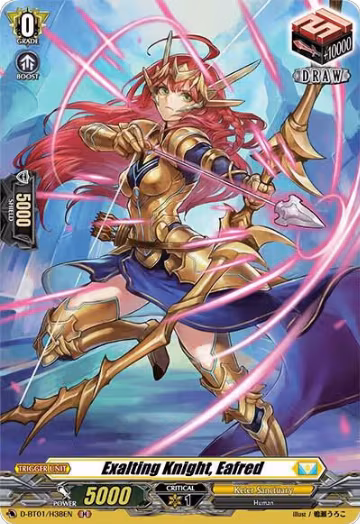 Exalting Knight, Eafred (Holo) (D-BT01/H38EN), D-BT01: Genesis of the Five Greats — Vanguard card price