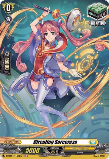 Circuling Sorceress (Holo) (D-BT01/H40EN), D-BT01: Genesis of the Five Greats — Vanguard card price