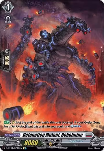 Detonation Mutant, Bobalmine (SP) (D-BT01/SP18EN), D-BT01: Genesis of the Five Greats — Vanguard card price