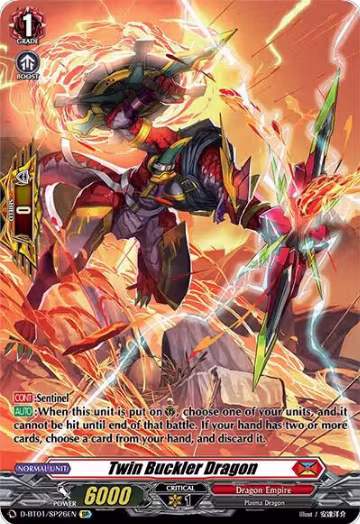 Twin Buckler Dragon (SP) (D-BT01/SP26EN), D-BT01: Genesis of the Five Greats — Vanguard card price