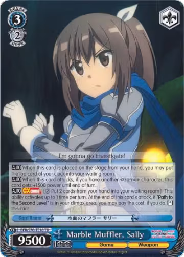 Marble Muffler, Sally (BFR/S78-TE18 TD), I Don't Want to Get Hurt, so I'll Max Out My Defense — Weiß Schwarz card price