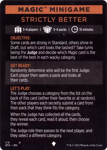 Magic Minigame: Strictly Better (1), Strixhaven: School of Mages — Magic card price