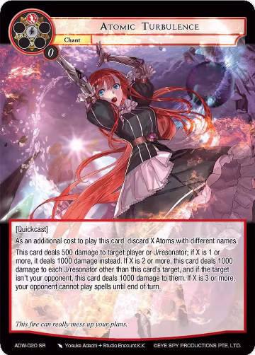 Atomic Turbulence (ADW-020), Assault into the Demonic World — Force of Will card price