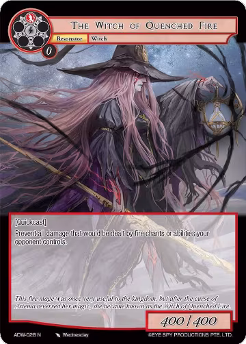 The Witch of Quenched Fire (ADW-028), Assault into the Demonic World — Force of Will card price