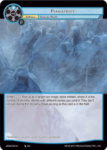 Permafrost (ADW-040), Assault into the Demonic World — Force of Will card price