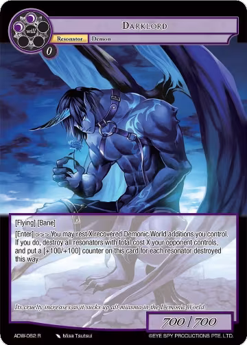 Darklord (ADW-062), Assault into the Demonic World — Force of Will card price