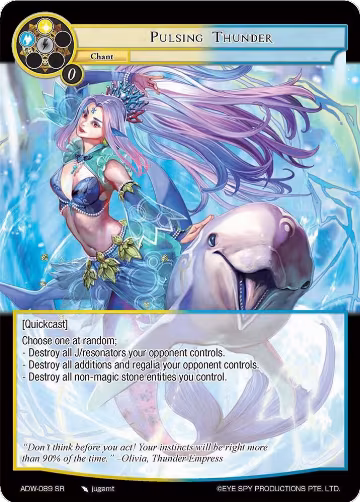 Pulsing Thunder (ADW-089), Assault into the Demonic World — Force of Will card price