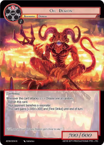 Oil Demon (ADW-024), Assault into the Demonic World — Force of Will card price