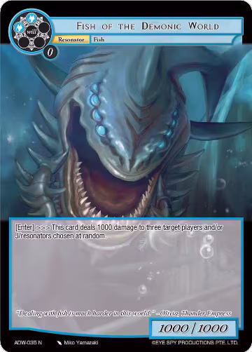 Fish of the Demonic World (ADW-035), Assault into the Demonic World — Force of Will card price