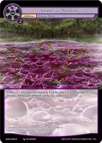Swamp of Sorrows (ADW-068), Assault into the Demonic World — Force of Will card price