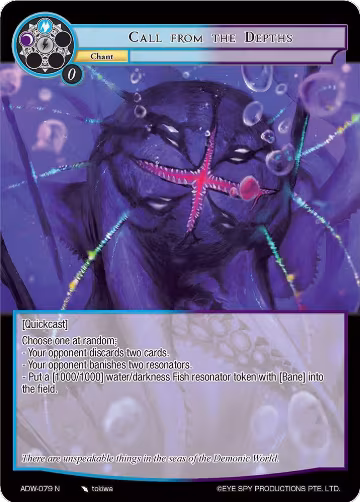 Call from the Depths (ADW-079), Assault into the Demonic World — Force of Will card price