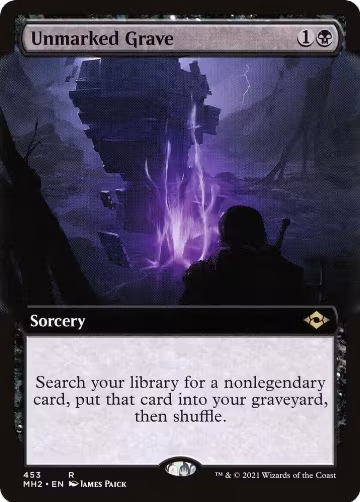 Unmarked Grave (Extended Art) (453), Modern Horizons 2 — Magic card price
