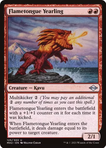 Flametongue Yearling (125), Modern Horizons 2 — Magic card price