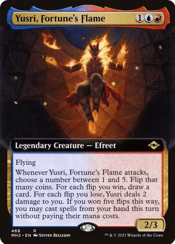 Yusri, Fortune's Flame (Extended Art) (468), Modern Horizons 2 — Magic card price