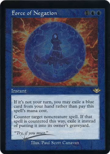 Force of Negation (Retro Frame) (Foil Etched) (9) — card price