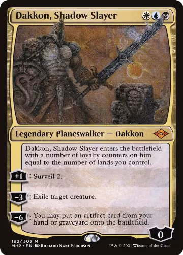 Dakkon, Shadow Slayer (192), Modern Horizons 2 — Magic card price