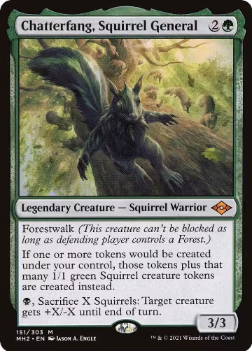 Chatterfang, Squirrel General (151), Modern Horizons 2 — Magic card price